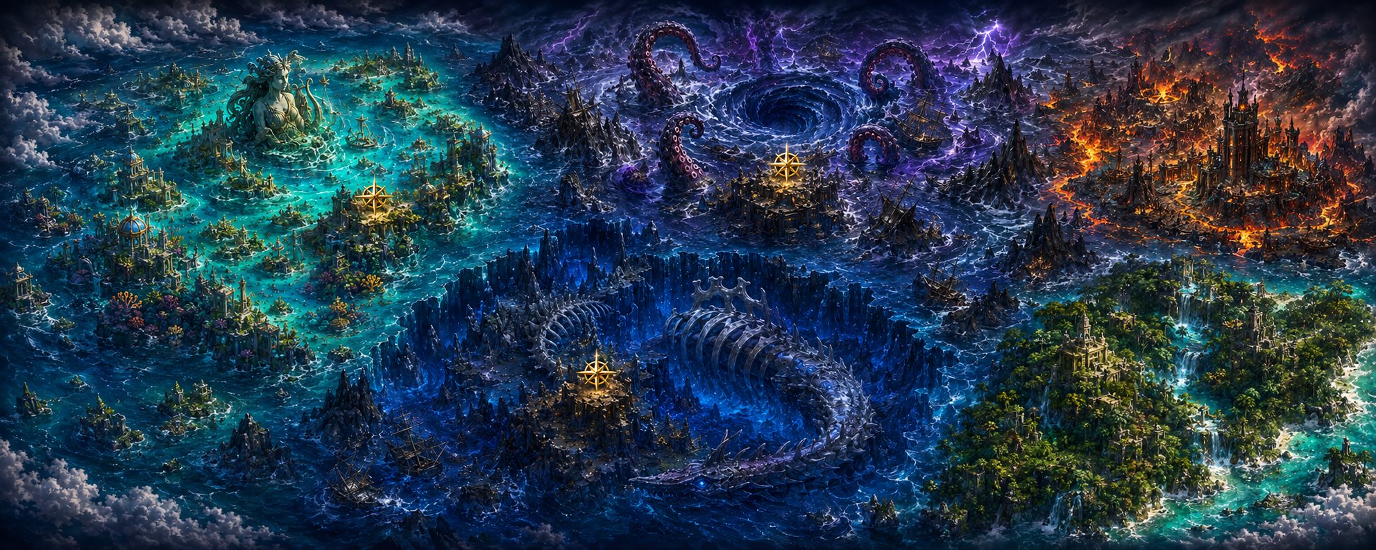 The Deep Holds dungeon map